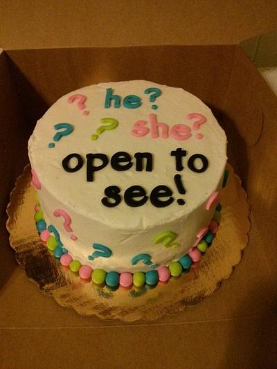 Gender Reveal Cake - Cake by Jeana Byrd