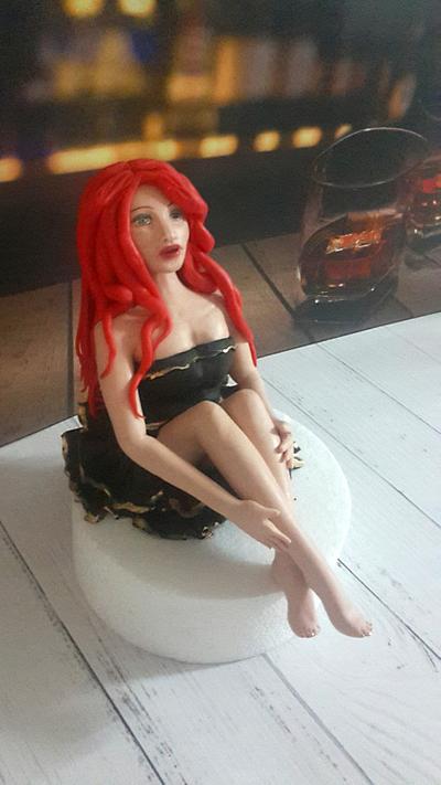 red head womenm - Cake by Nivo