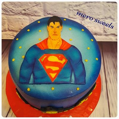 Super man cake - Cake by Meroosweets