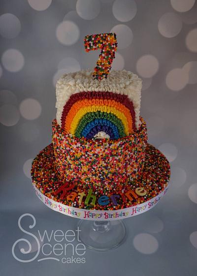 Rainbow sprinkle explosion - Cake by Sweet Scene Cakes
