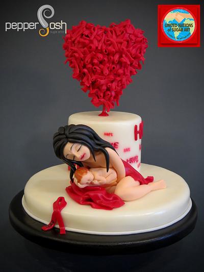 Be Red Collaboration - UNSA 2015 - Cake by Pepper Posh - Carla Rodrigues