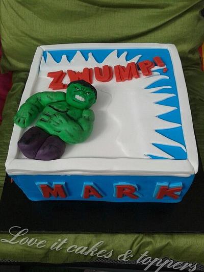 Incredible Hulk - Cake by Love it cakes
