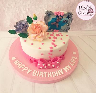 Floral Romantic Birthday Cake💝 - Cake by Hend Taha-HODZI CAKES