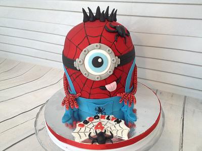 Spiderman Minion - Cake by Sweet Lakes Cakes