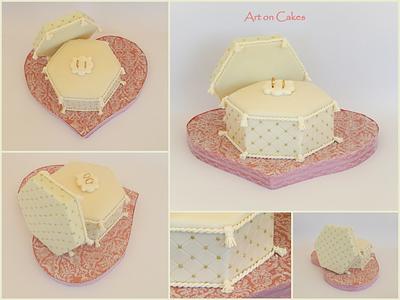 Engagement ring box cake.... - Cake by DespinaMara