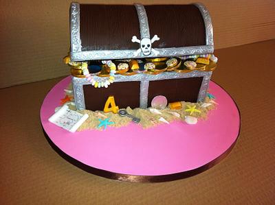 Pirate Treasure Chest - Cake by Fruitcake