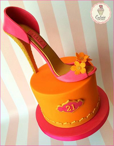 Indian Shoe Cake - Cake by Cutsie Cupcakes