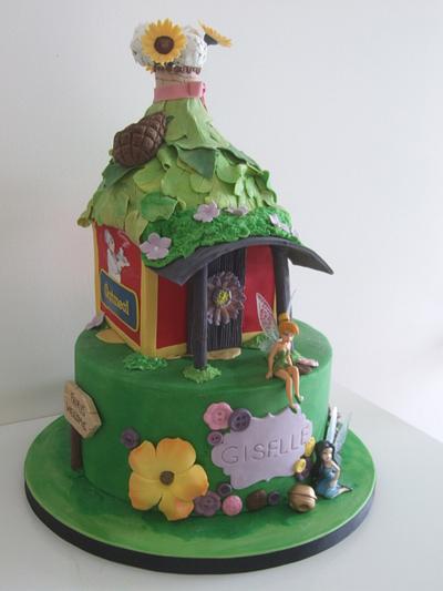 Tinkerbell and the great fairy rescue house - Cake by Jo Tan