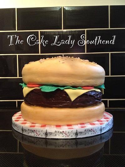 Burger cake - Cake by Gwendoline Rose Bakes