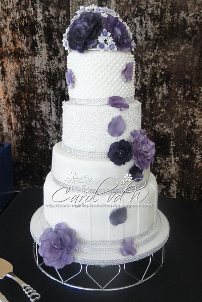 First commissioned wedding cake - Cake by Carol