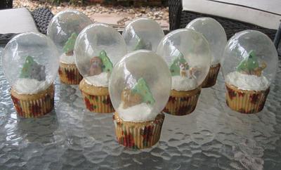 Christmas Snow Globe Cupcakes - Cake by James V. McLean