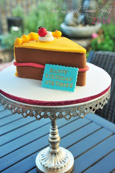 Cake Slice Cake - Cake by Kara's Custom Design Cakes