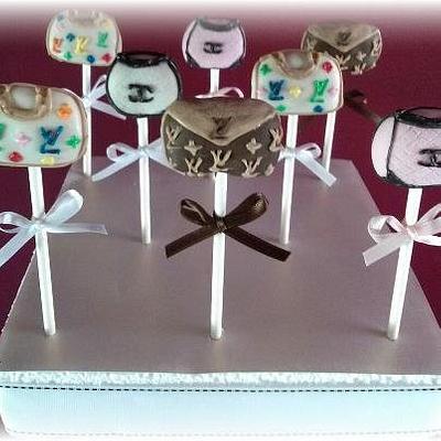 Designer Purse Cake Pops - Cake by Yolanda Marshall 