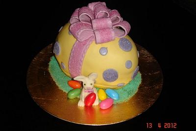 3D Easter egg cake - Cake by daniela