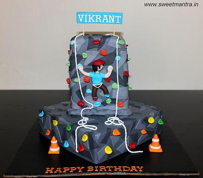 Rock climbing adventure sport cake - Cake by Sweet Mantra Customized cake studio Pune
