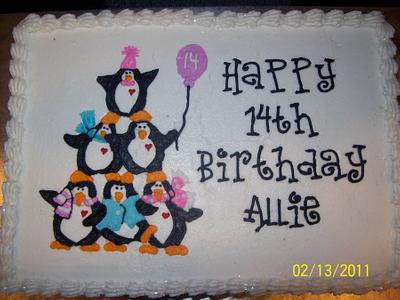 Penguin Birthday - Cake by Jen