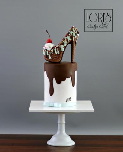 Chocolate Stiletto  - Cake by Lori Mahoney (Lori's Custom Cakes) 