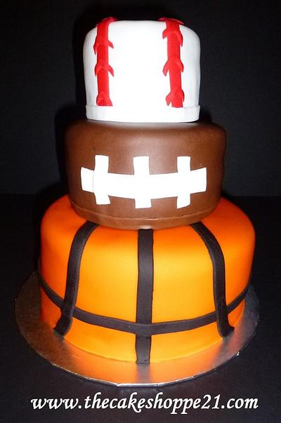 Sports themed cake - Cake by THE CAKE SHOPPE