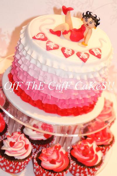 Betty Boop, she's all ruffled!  - Cake by OfF ThE CuFf CaKeS!!