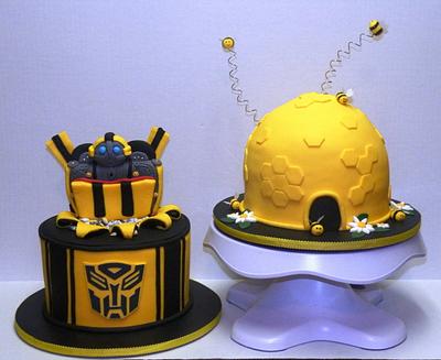 Twin Bumblebees - Cake by Sweets By Monica