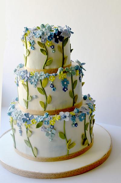 Floral Vegan Cake - Cake by Tammy Youngerwood