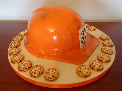 Safety Hat Cake - Cake by BakesALot