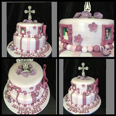 A special 13 year olds christening cake  - Cake by Kirstie's cakes