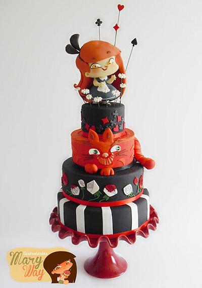 alice in wonderland - Cake by MaryWay