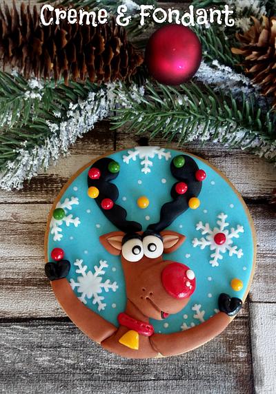 Reindeer cookie - Cake by Creme & Fondant