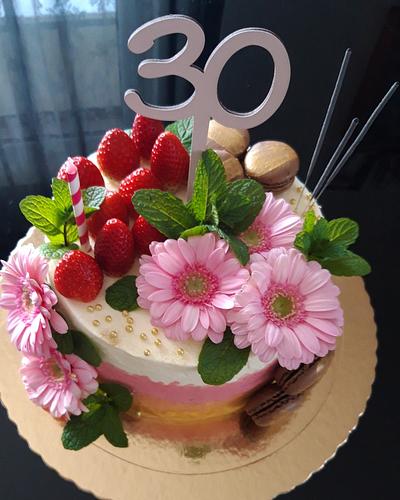 30th brithday cake - Cake by The Bistro Cake Designer