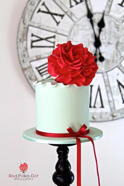 Red Rose Wedding - Cake by RED POLKA DOT DESIGNS (was GMSSC)