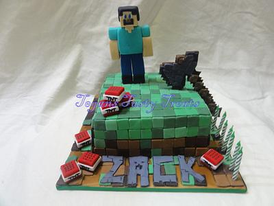 Minecraft cake - Cake by Tegan Bennetts