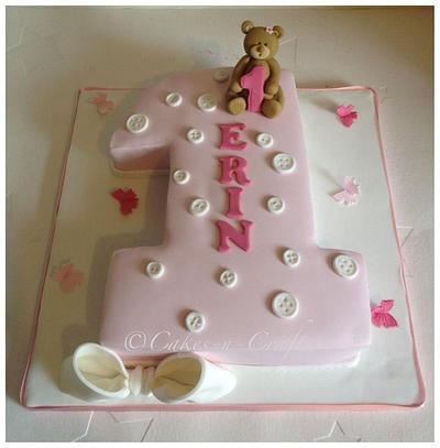 number 1 cake pink - Cake by June milne