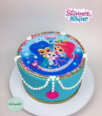 TORTA SHIMMER & SHINE MEDELLÍN - Cake by Dulcepastel.com
