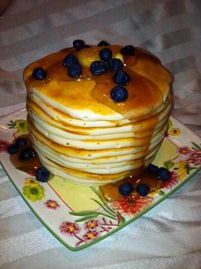 Short Stack of Pancakes - Cake by Cathy