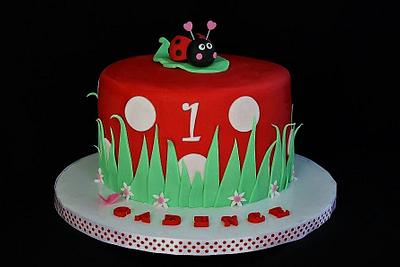 Ladybug Cake - Cake by CakeCreationsCecilia