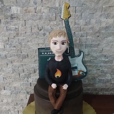 Guitarist cake - Cake by Bakemeup