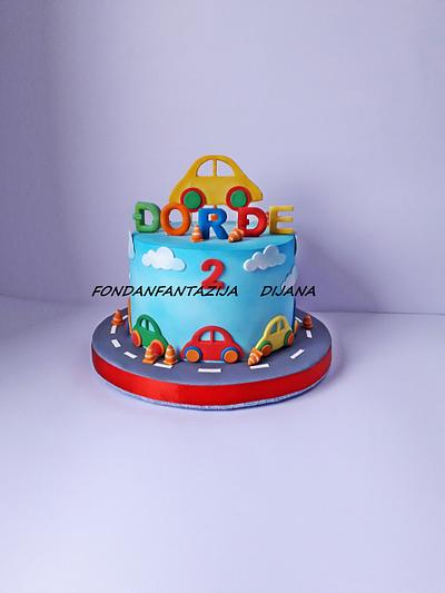 Little cars - Cake by Fondantfantasy
