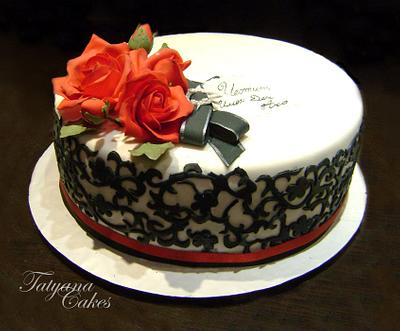 Red and black - Cake by Tatyana Cakes