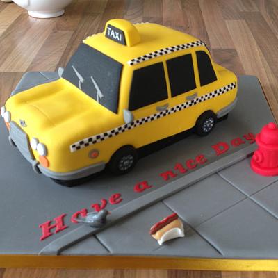 NYC taxi cab - Cake by The Rosebud Cake Company