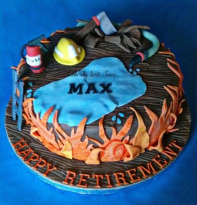 fireman retirement  - Cake by sarahtosney