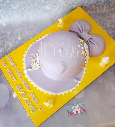Pregnancy announcement cake  - Cake by Arty cakes