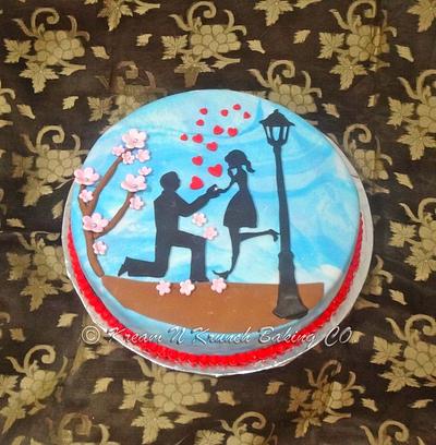 Love is in the Air - Cake by KnKBakingCo
