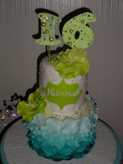 Hannah's 16 - Cake by Jacqulin