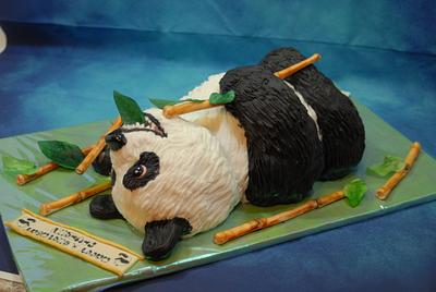 Panda-Birthdaycake - Cake by Aurelia'sTartArt