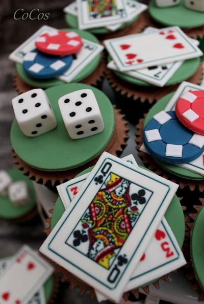 casino themed cupcakes  - Cake by Lynette Brandl
