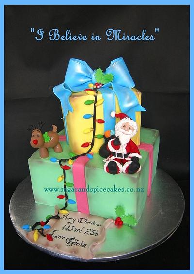 Gift Box Cake from Gioia for Starship - Cake by Mel_SugarandSpiceCakes
