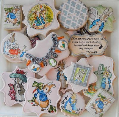 Beatrix Potter Peter Rabbit Themed Cookies - Cake by Kim Coleman (Sugar Rush Custom Cookies)