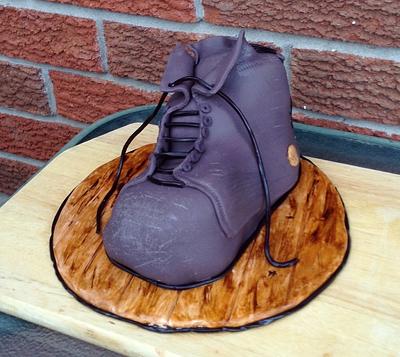 Tired Old Work Boots for Fathers Day - Cake by June ("Clarky's Cakes")