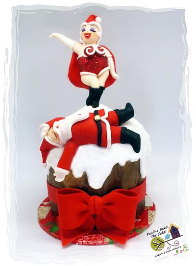 Ho! Ho! Ho! Santa Floored By Mrs Claus!  - Cake by Pauline Soo (Polly) - Pauline Bakes The Cake!